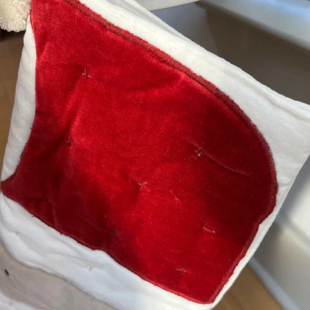 Crate&kids Wonderland Velvet Light Santa Kids Christmas Stocking